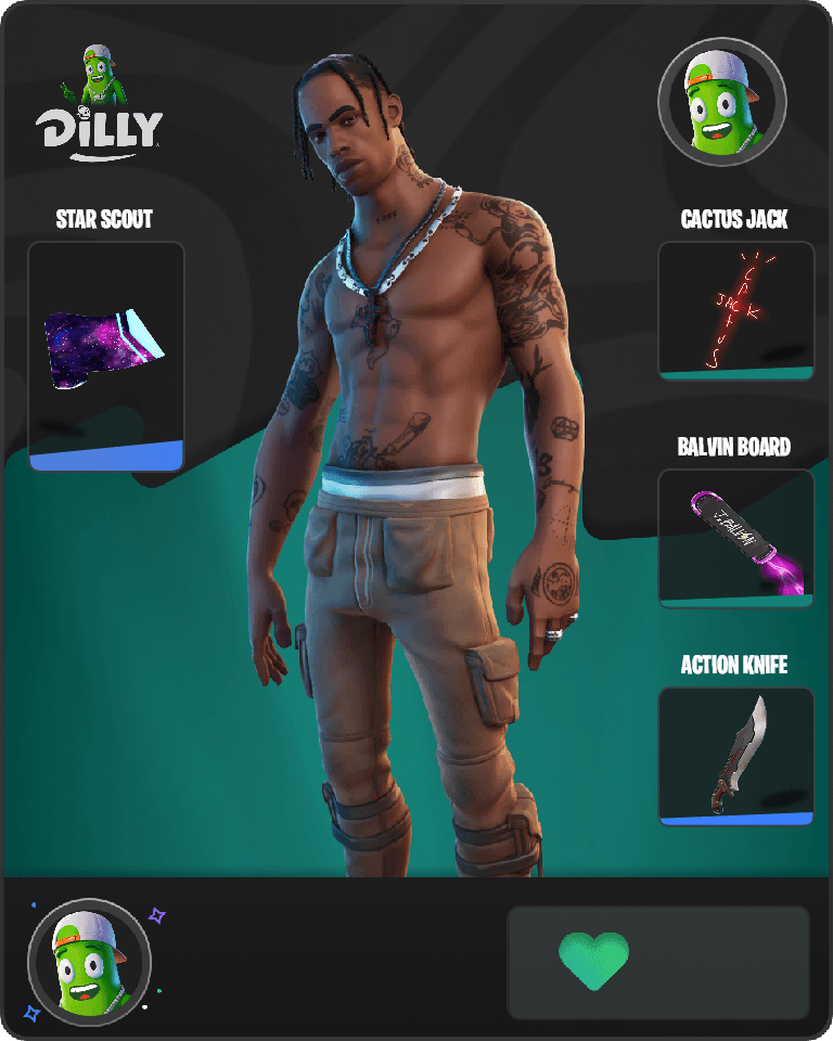 Travis Scott Fortnite combo