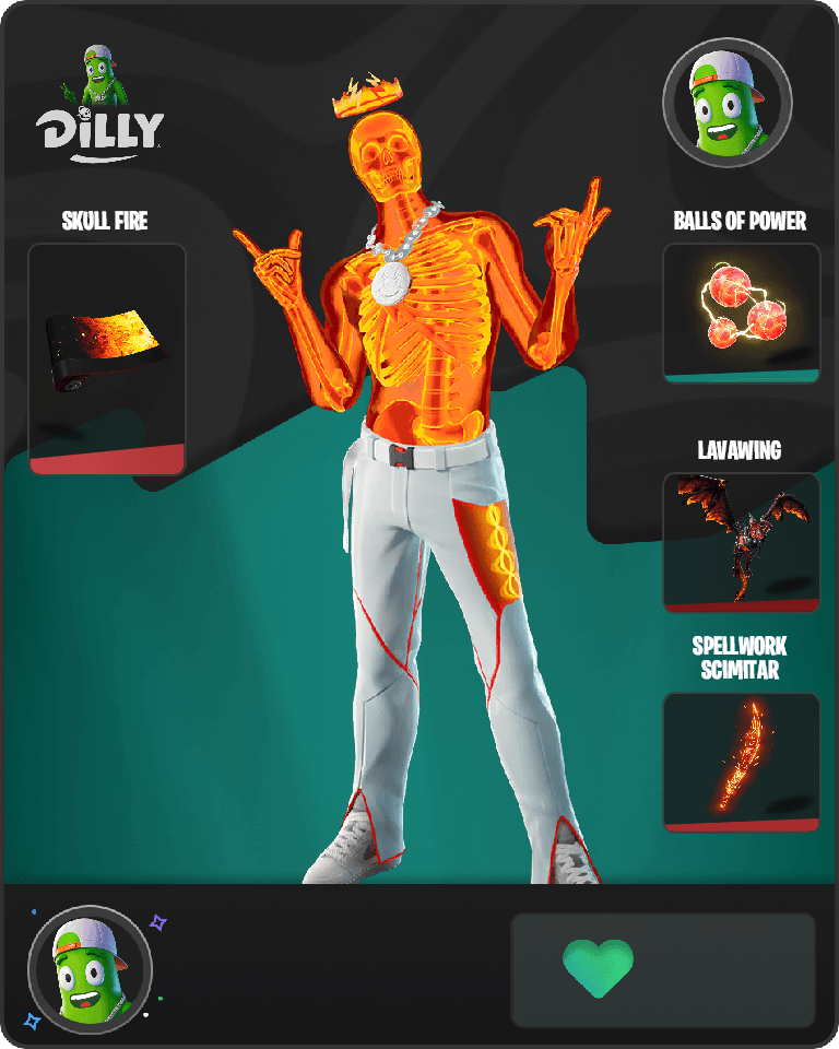 Inferno Skeleton Balvin Fortnite combo