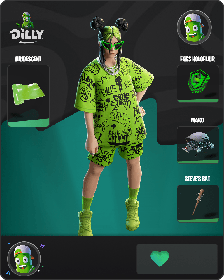 Green Roots Billie Fortnite combo