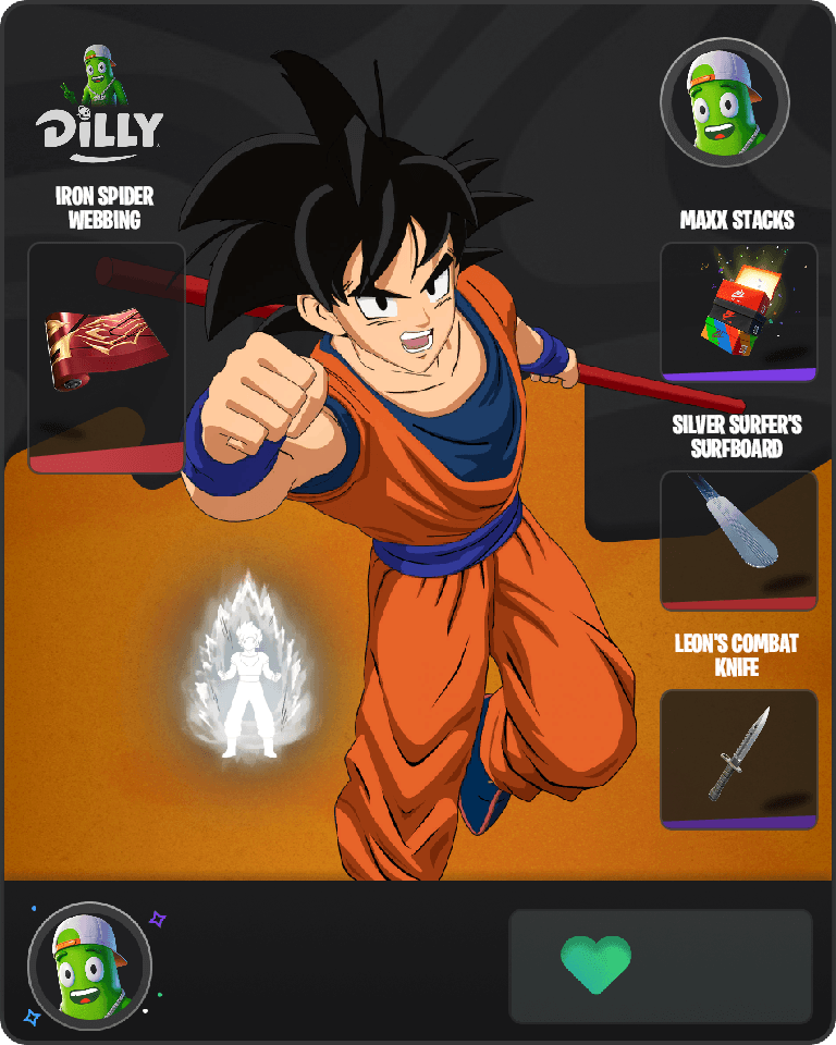 Son Goku Fortnite combo