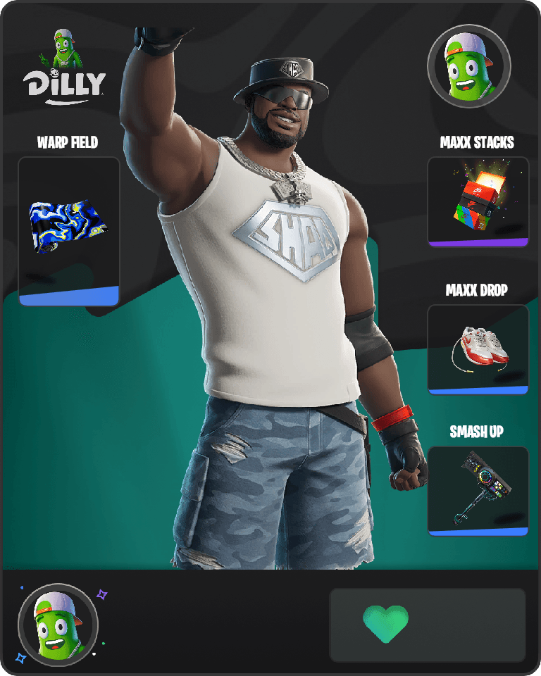 Shaq (DJ Diesel) Fortnite combo