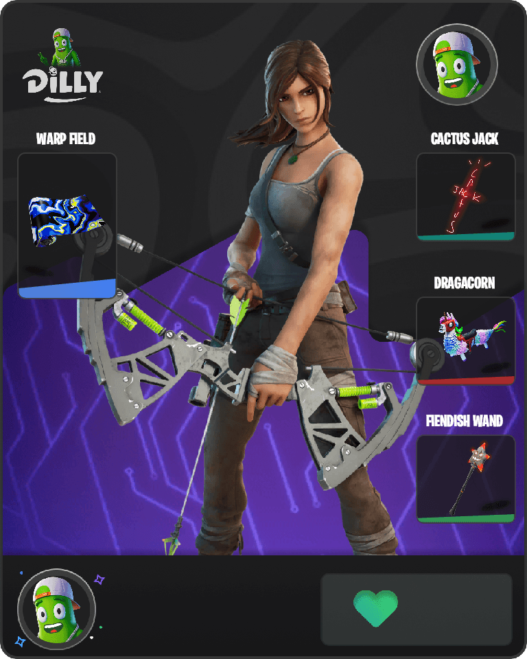 Lara Croft Fortnite combo
