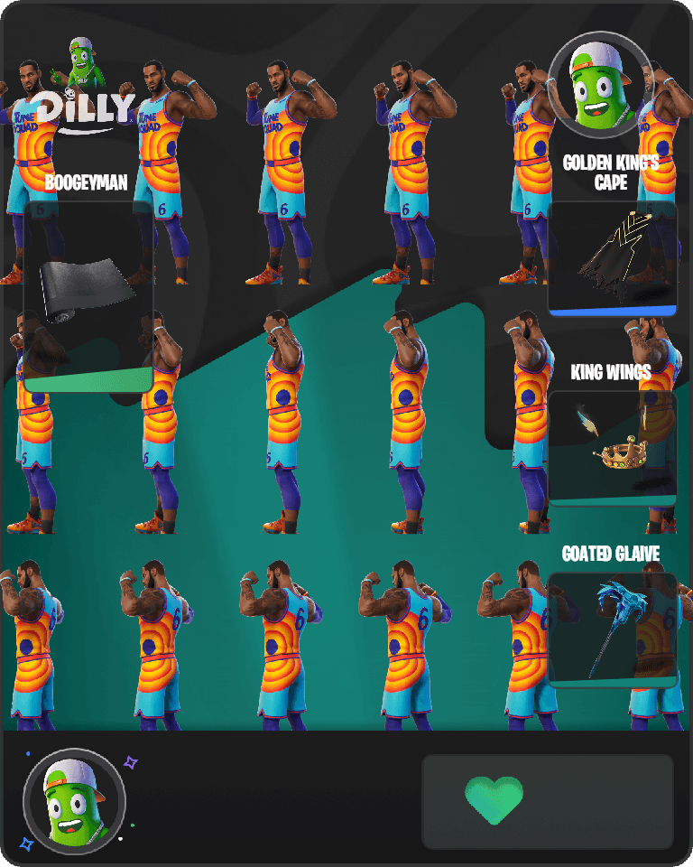 Tune Squad LeBron Fortnite combo