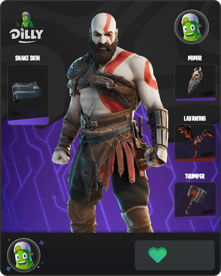 Kratos Fortnite combo