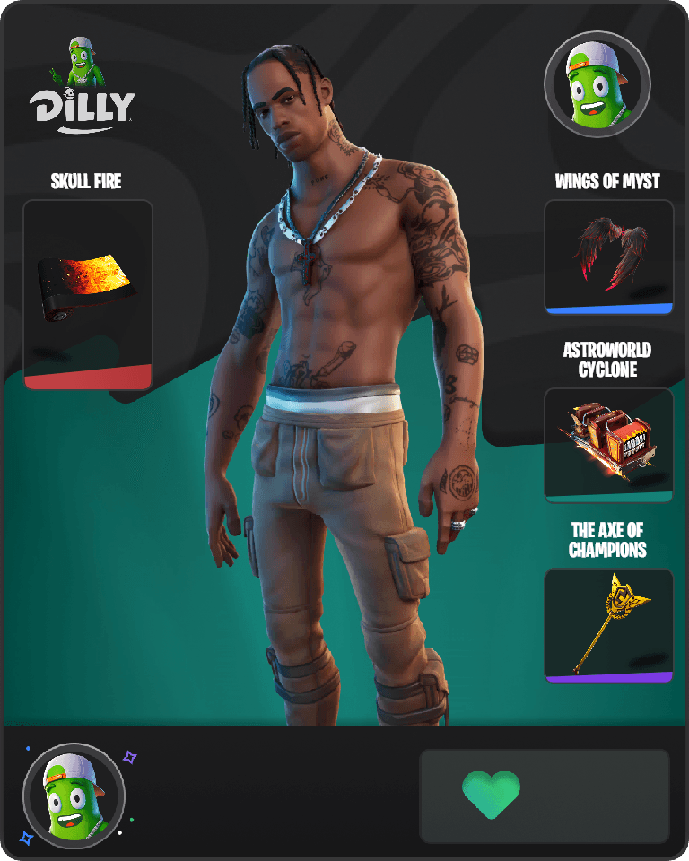 Travis Scott Fortnite combo