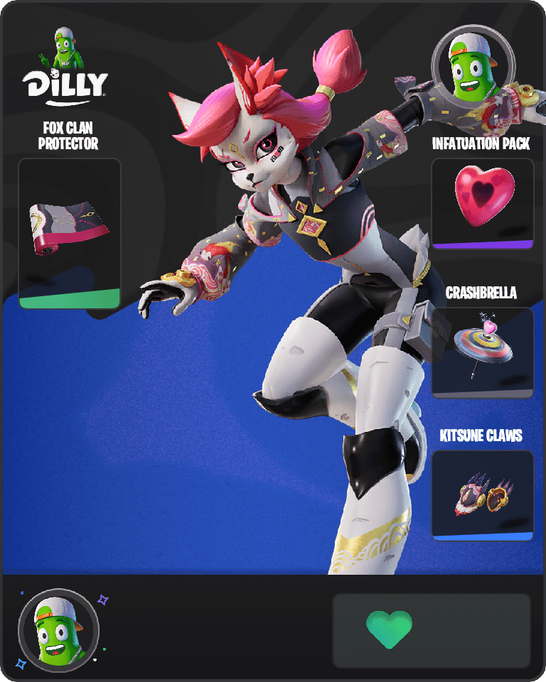 Kimiko Five-Tails Fortnite combo