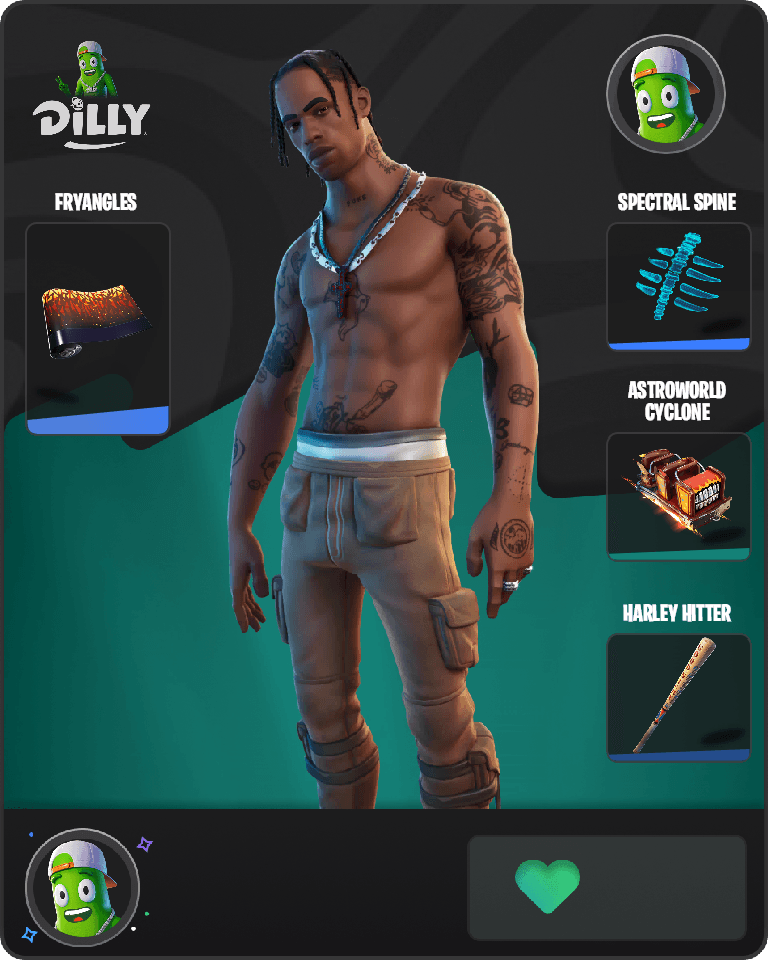 Travis Scott Fortnite combo