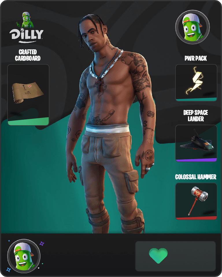 Travis Scott Fortnite combo