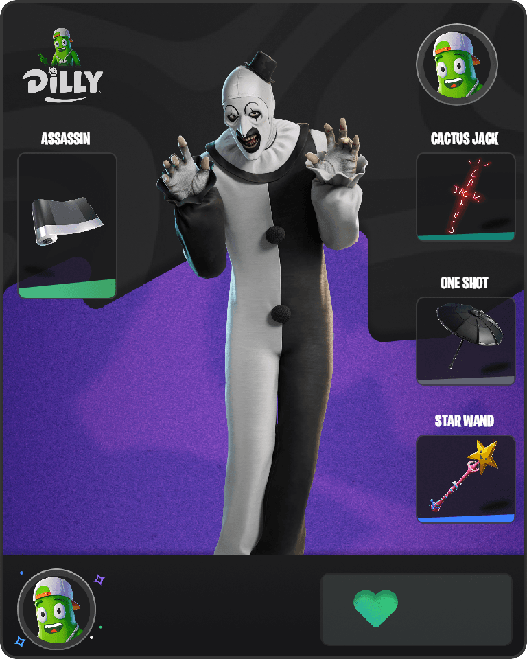 Art the Clown Fortnite combo