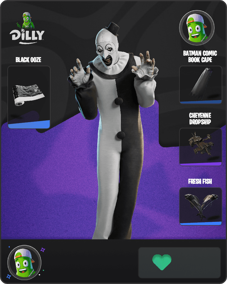 Art the Clown Fortnite combo