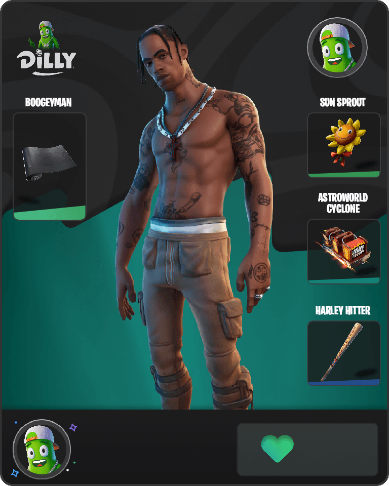 Travis Scott Fortnite combo