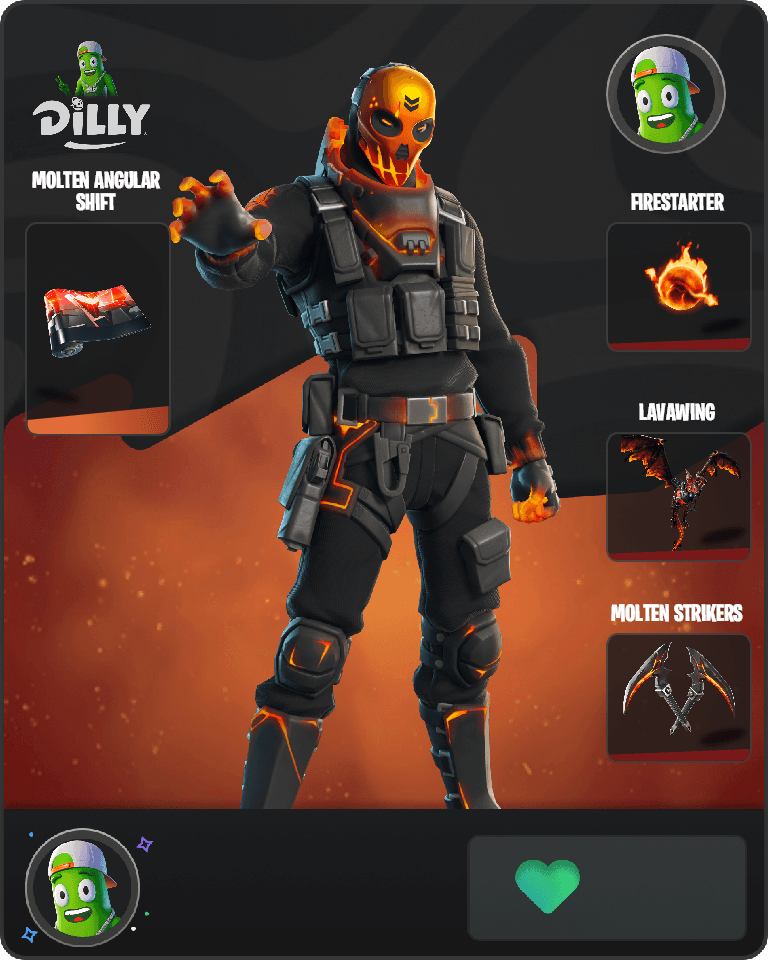 Molten Metal Mouth Fortnite combo