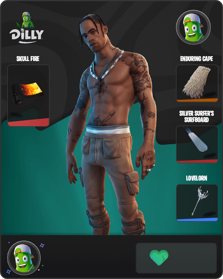 Travis Scott Fortnite combo