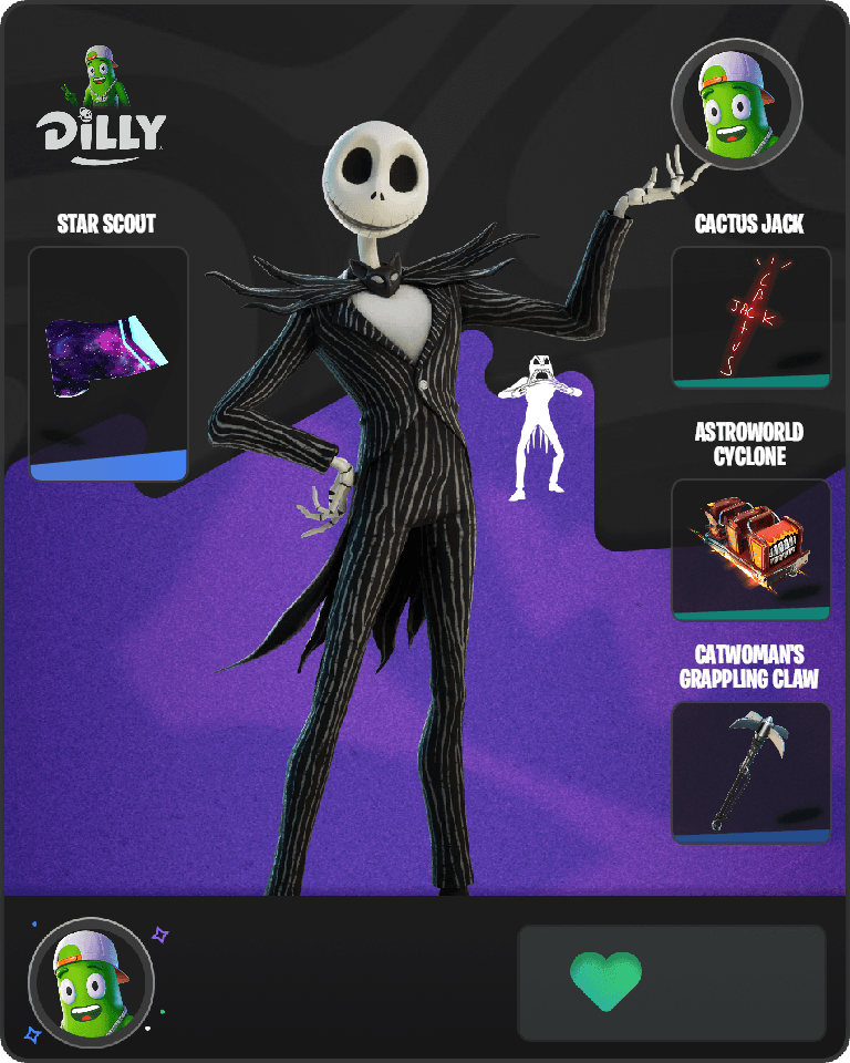 Jack Skellington Fortnite combo