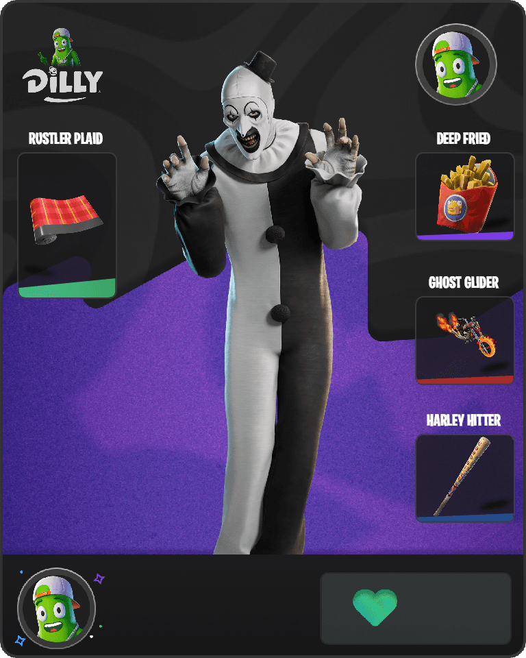 Art the Clown Fortnite combo