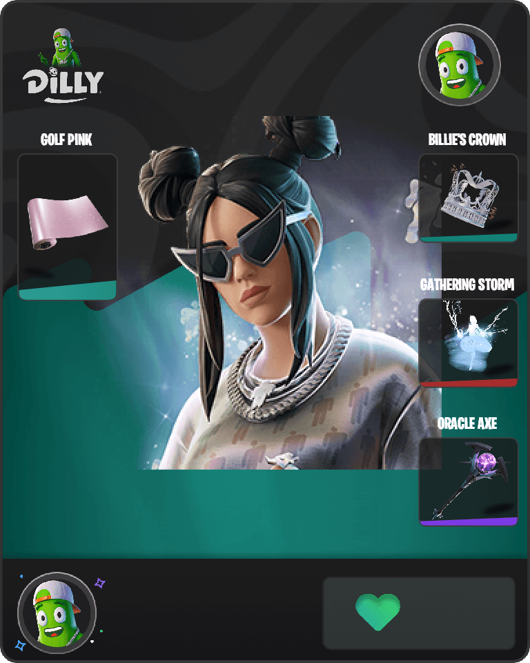 Platinum Billie Eilish Fortnite combo