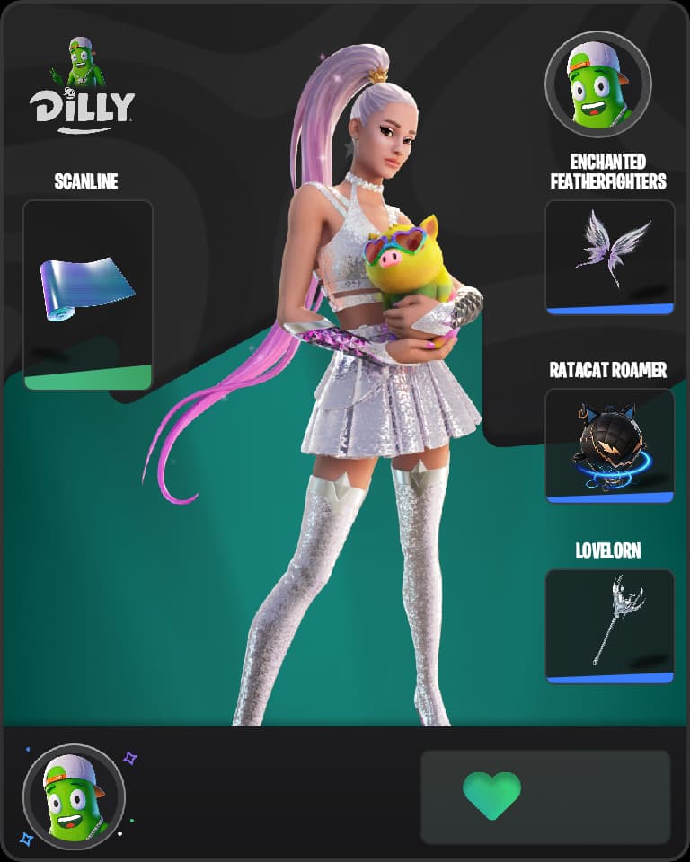Ariana Grande Fortnite skin combo