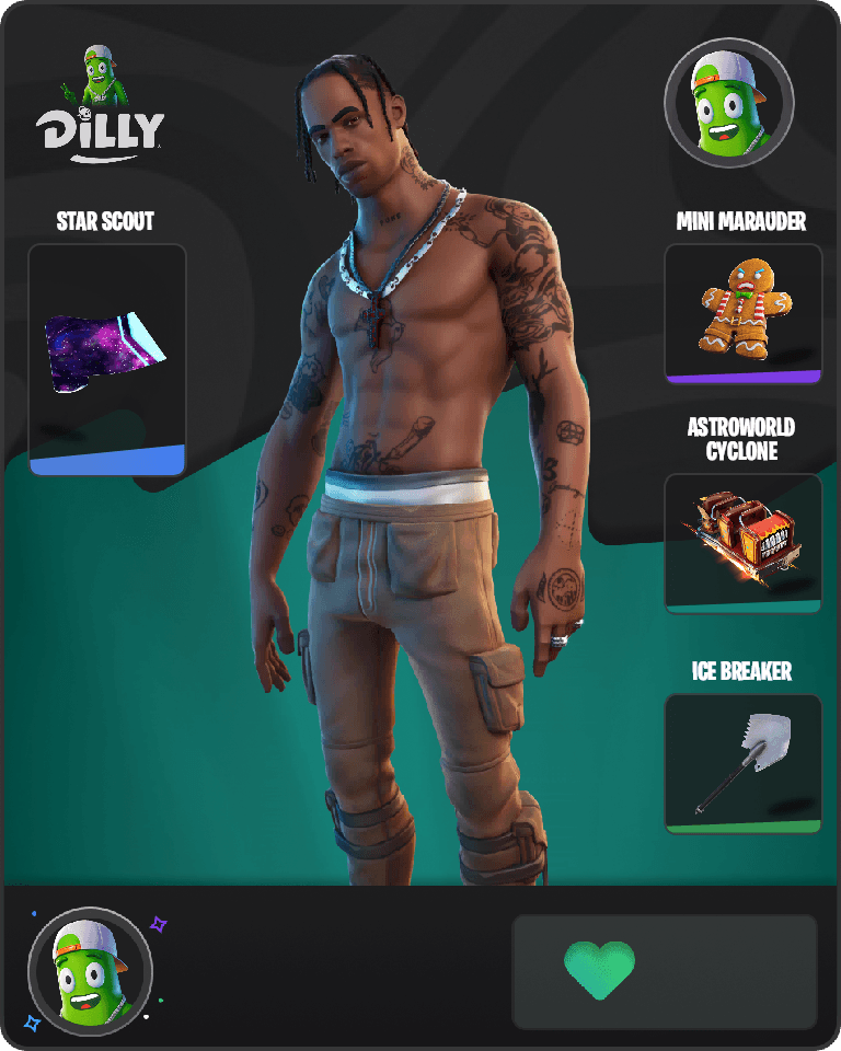 Travis Scott Fortnite combo