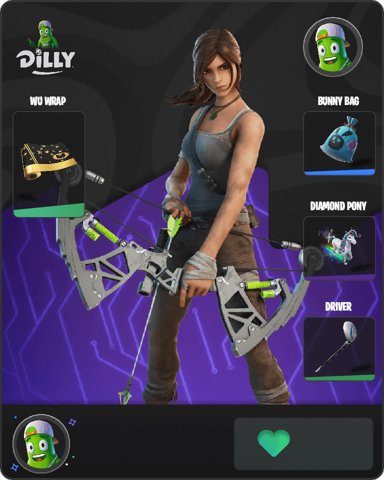 Lara Croft Fortnite combo