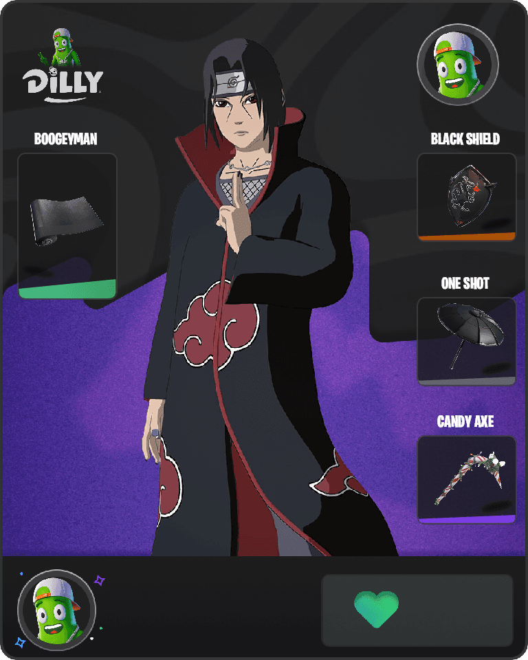 Itachi Uchiha Fortnite combo