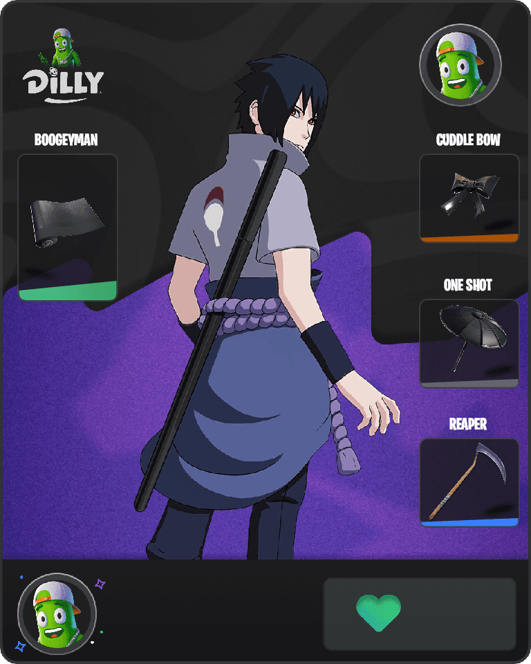 Sasuke Uchiha Fortnite combo