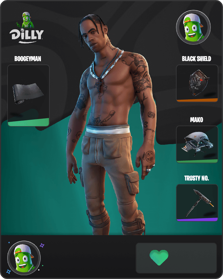Travis Scott Fortnite combo