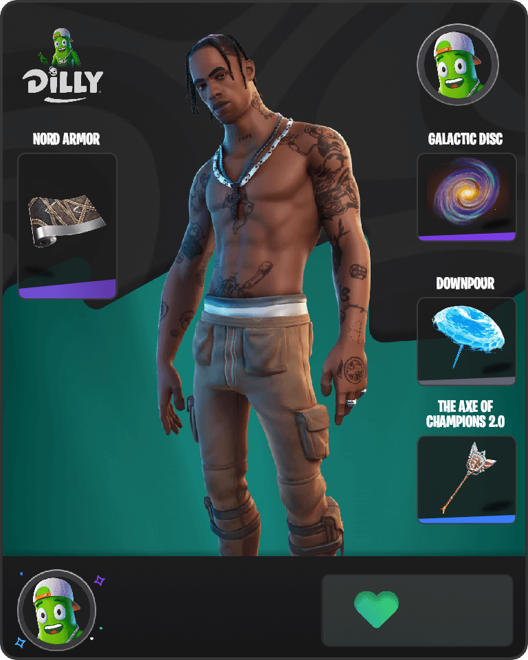 Travis Scott Fortnite combo