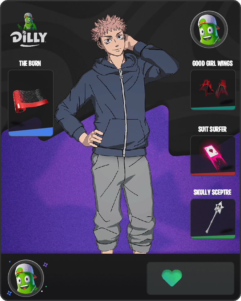 Streetwear Yuji Itadori Fortnite combo