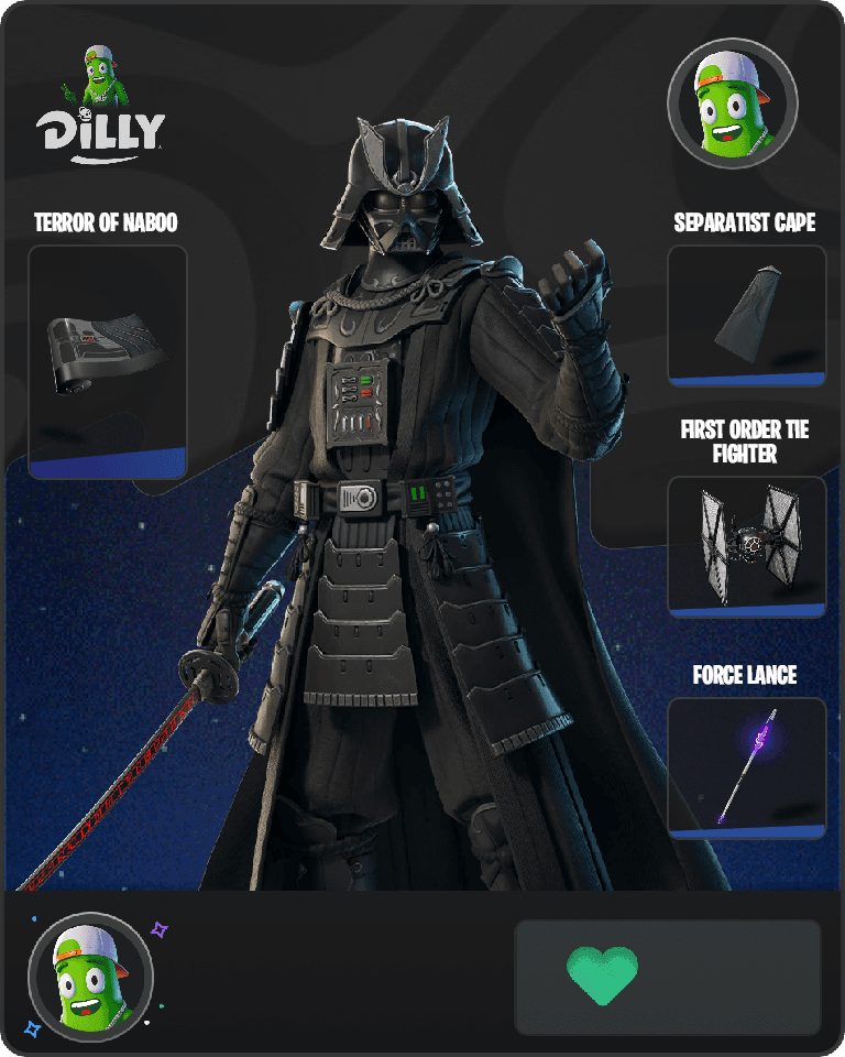 Darth Vader Samurai Fortnite combo