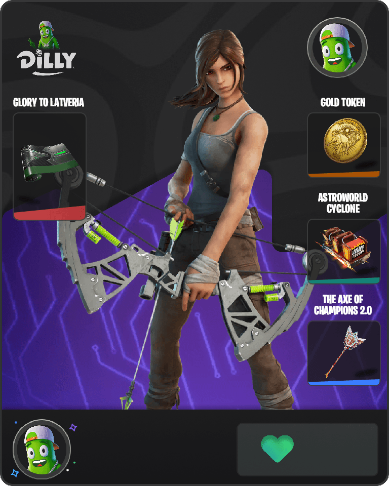 Lara Croft Fortnite combo