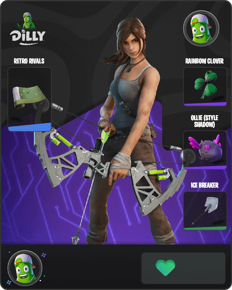 Lara Croft Fortnite combo