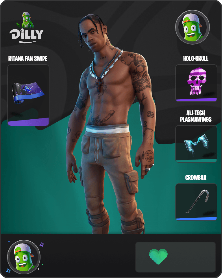 Travis Scott Fortnite combo
