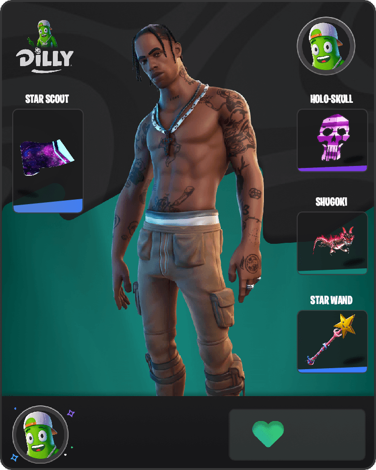Travis Scott Fortnite combo