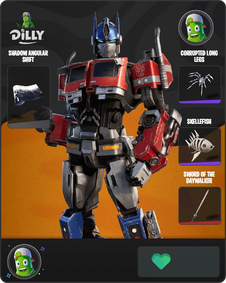Optimus Prime Fortnite combo