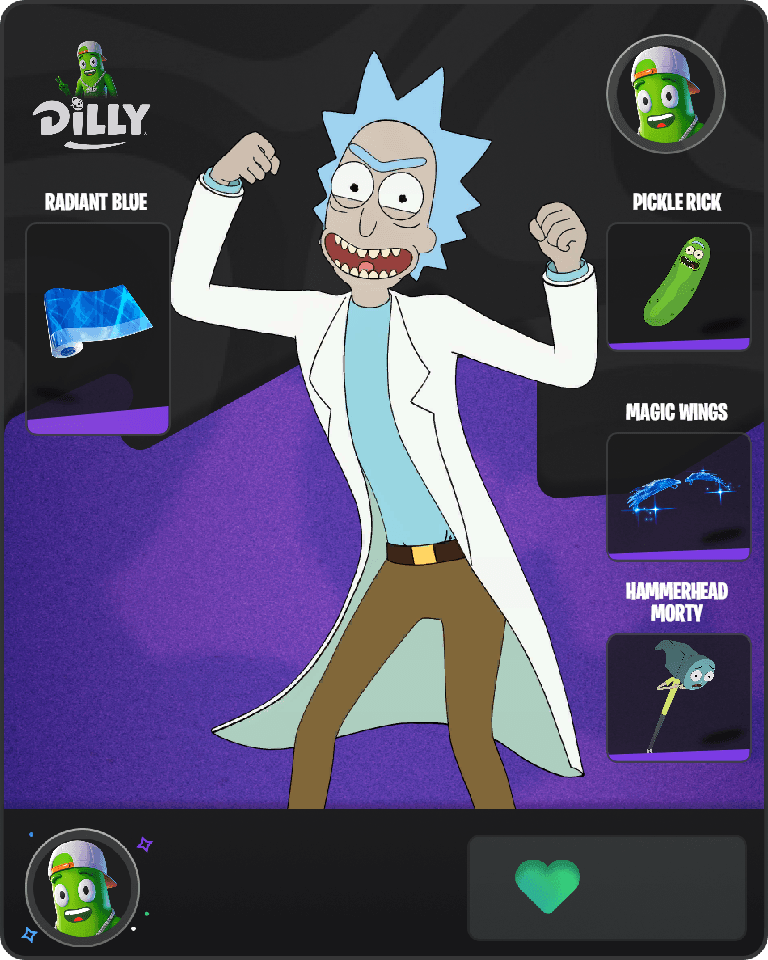 Rick Sanchez Fortnite combo