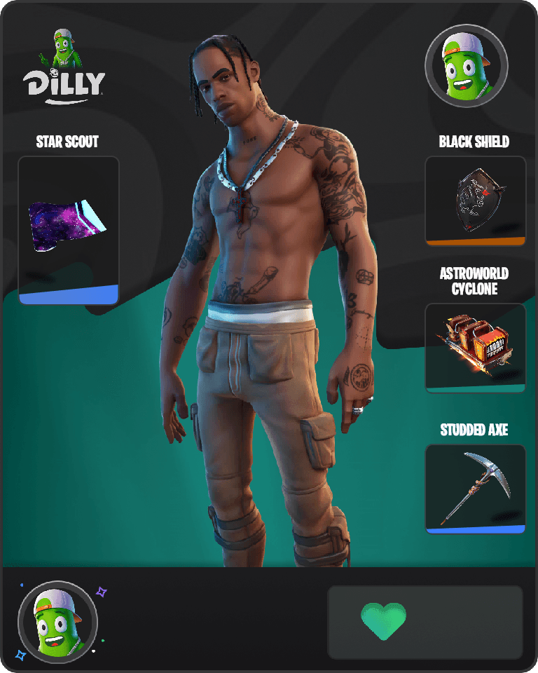 Travis Scott Fortnite combo
