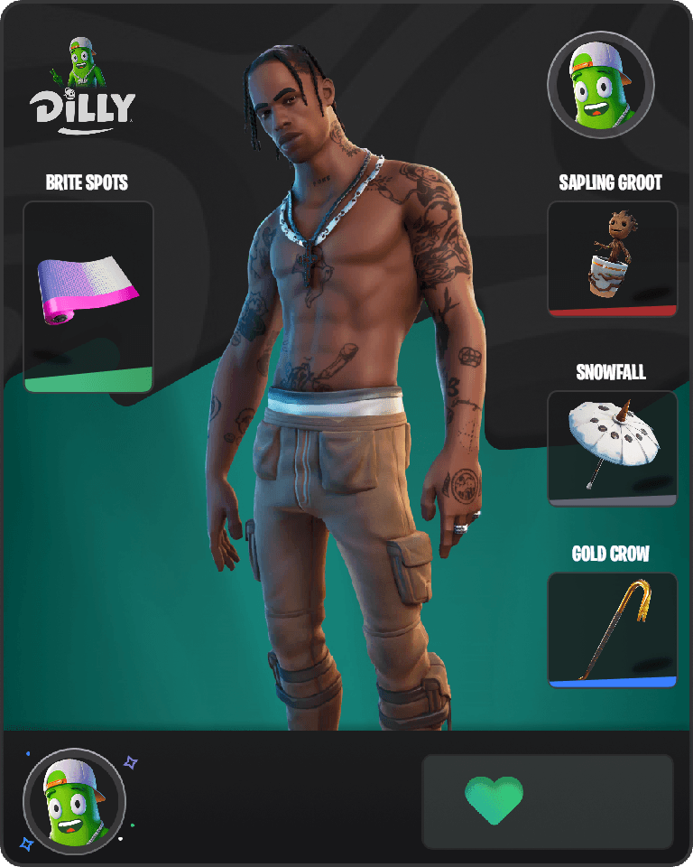 Travis Scott Fortnite combo