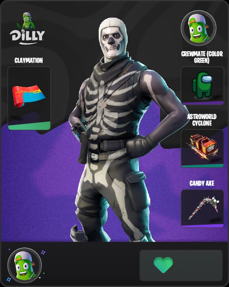 Skull Trooper Fortnite skin combo
