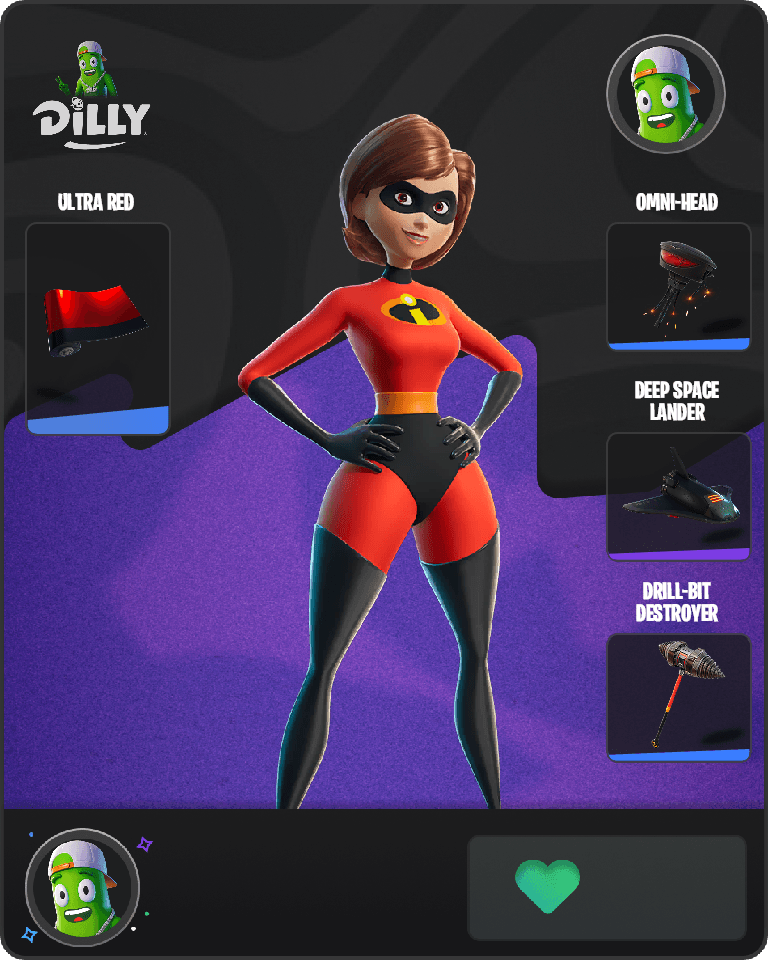 Mrs. Incredible Fortnite combo