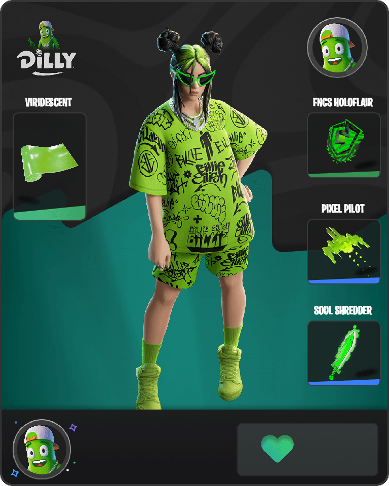 Green Roots Billie Fortnite combo