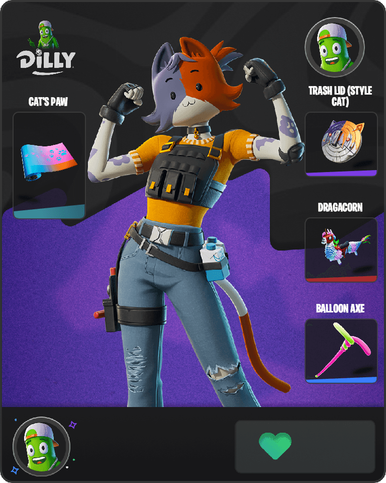 Cate Meowdy Fortnite combo