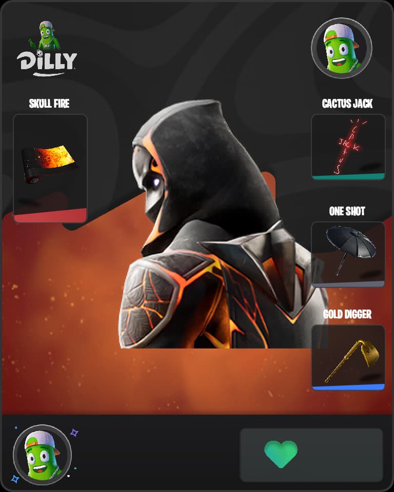 Molten Omen Fortnite skin combo