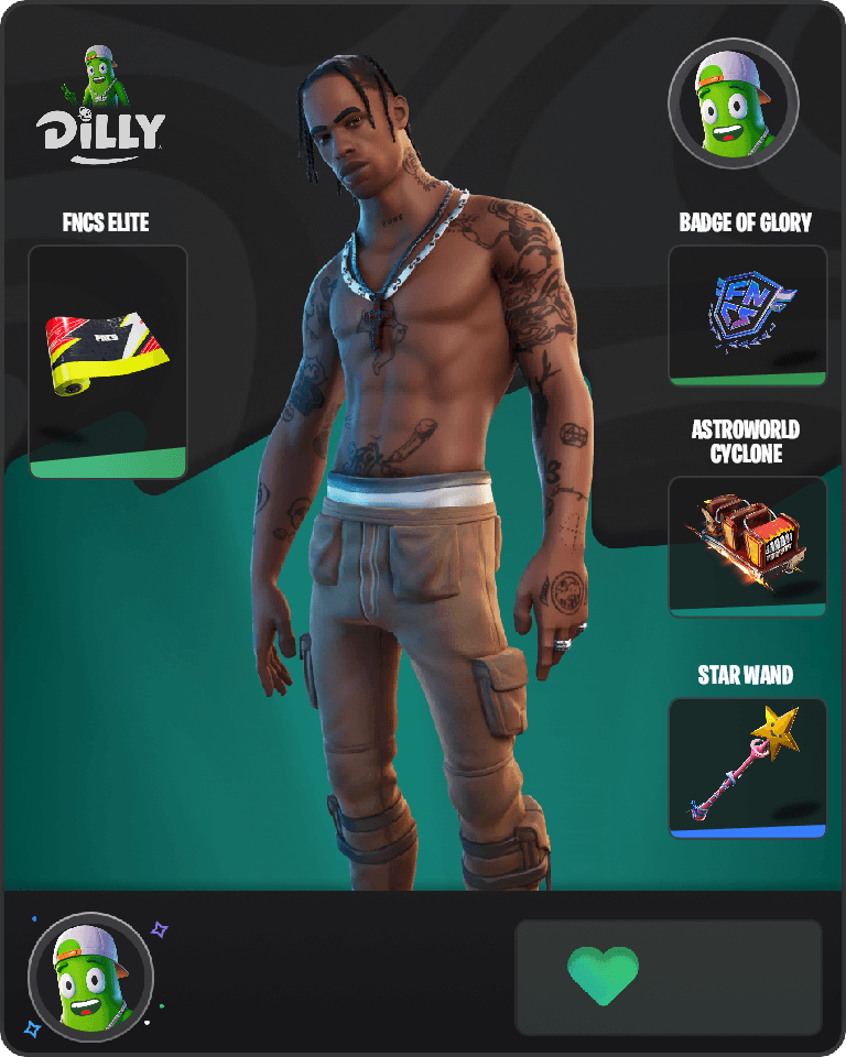 Travis Scott Fortnite combo