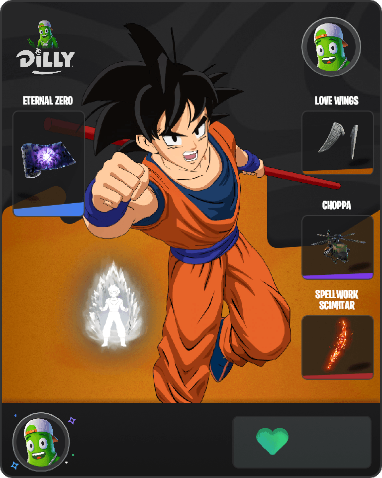 Son Goku Fortnite combo