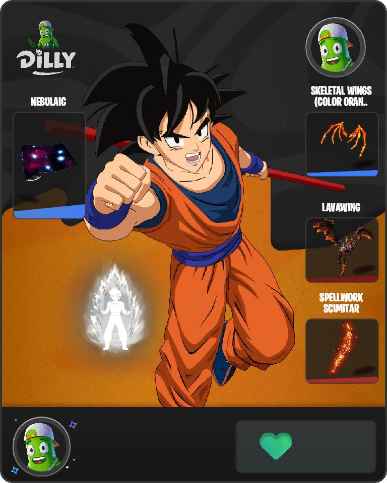Son Goku Fortnite combo