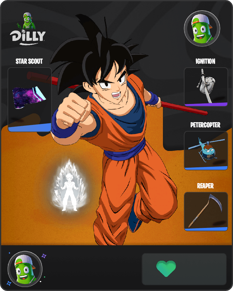 Son Goku Fortnite combo