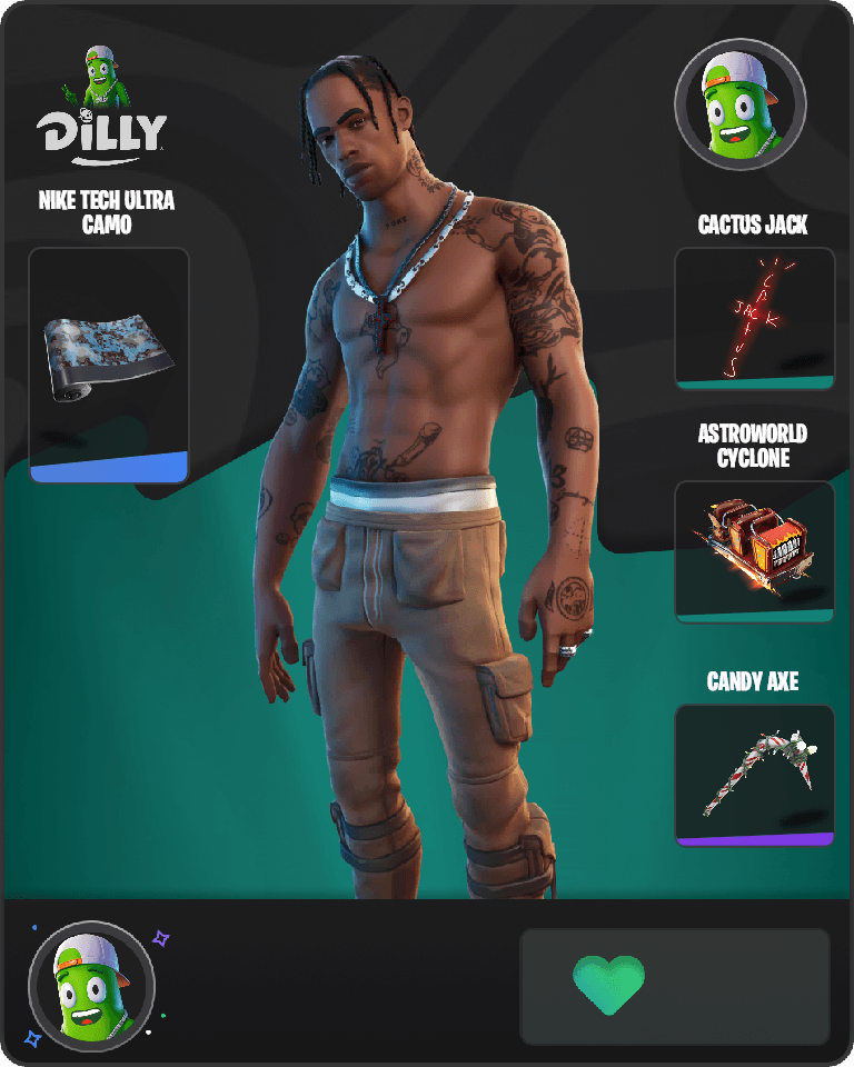 Travis Scott Fortnite combo