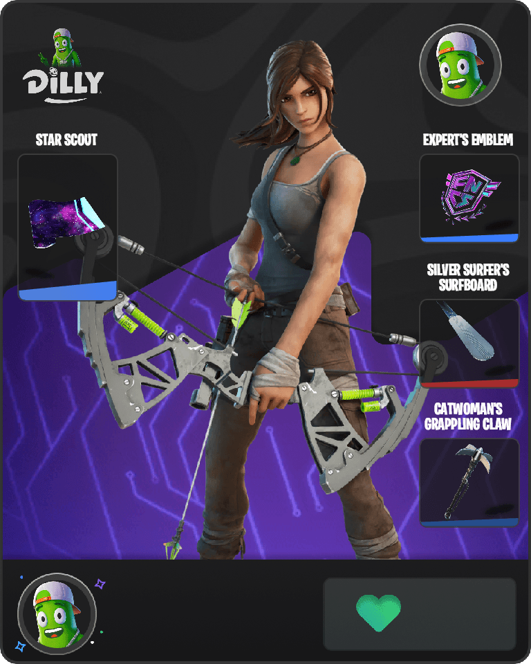 Lara Croft Fortnite combo