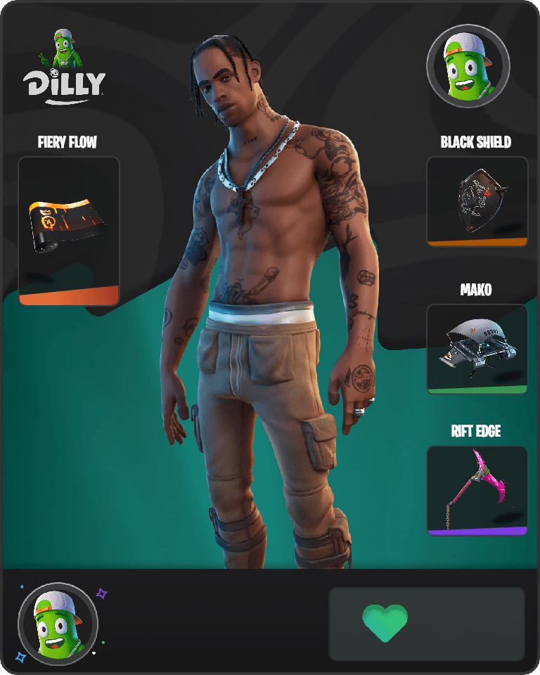 Travis Scott Fortnite combo
