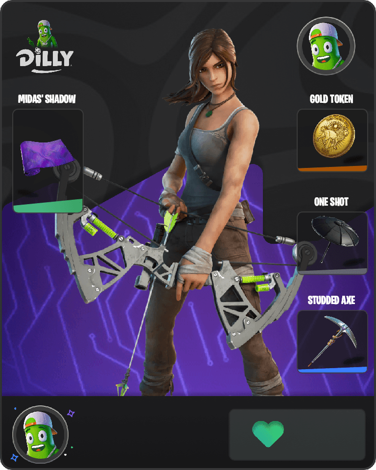 Lara Croft Fortnite combo